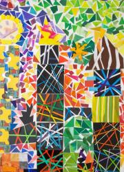 24-26-Цветные города (мозаичная композиция)-  Коллективная работа2