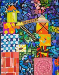 24-26-Цветные города (мозаичная композиция)-  Коллективная работа4