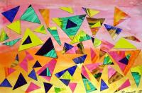 05-Декор.композиция.Разноцветные треугольники-Филамофитская Рита.JPG