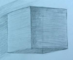 01-02-Рисунок куба. Построение,тональное решение-Концевова Полина