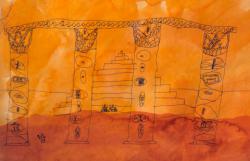 02-Лотос в архитектуре древнего Египта.Зарисовки.Домашняя работа-Гаврилин Алеша.jpg